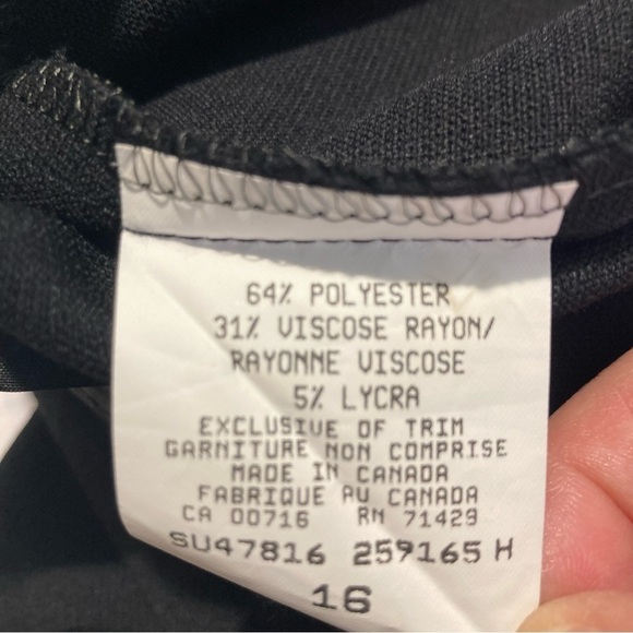 STUDIO JAX Sz 16 Front Zipper Pockets Slit Straight Line Unlined Maxi Skirt NEW - Picture 10 of 11